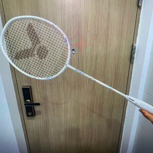 White Badminton Racket